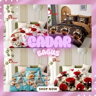 HOT SELLING Cadar 7D siap comforter  7in1 set bedsheet with comforter 1200 tc floral