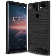 New Carbon Fiber Case For nokia 8 sirocco Case Silicone Anti-Knock Back Covers For Nokia 8 Sirocco Soft Phone Cases Bumper