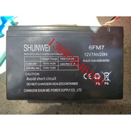 ♈SHUNWEI battery 6FM7 12V7AH/20HR toy car stroller children s electric four-wheeled car battery