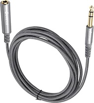 Devinal 1/4 inch Headphone Extension Cable, 6.35mm TRS Male to Female Stereo Cord, Quarter Inch Guit