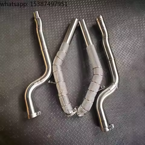 For JTLD Stock Performance 304SS Exhaust Downpipe for Mercedes Benz 2011-2018 CLS550 V8 4.7 W218 wit