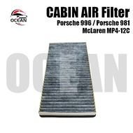 Porsche 996 / Porsche 987/McLaren MP4-12C Cabin Air Filter • Penapis Udara Kabin Kendaraan Black