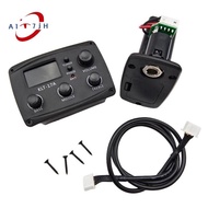 -17A Acoustic Guitar EQ Preamp,with Digital Procedding Tuner 3 Band EQ Equalizer with Tuner Guitar Pickup Accessories