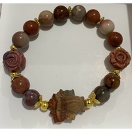 DIY Alashan Agate with Alashan Goldfish Bracelet