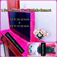 Latest 17 - 32 and 40 - 43 Inch Led TV Headband 1 Set of TV Tablecloth and Rasfur Fur Remote Cover R