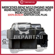 MERCEDES BENZ M112 ENGINE: W169 W245 W203 W210 W211 W220 R170 W230 0221503035 100% BOSCH IGNITION CO