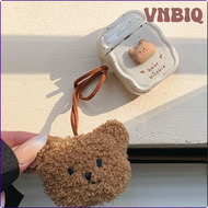 VNBIQ ฟองน้ำครอบหูฟังจี้ตุ๊กตาหมี3D สำหรับ Apple Airpods Pro 2 Twisted Edge เคสสำหรับ Air Pods 1 3หูฟังป้องกัน Box Funda BVNEA