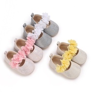Baru bayi fesyen Sequin puteri kasut fesyen bunga kasut Flat kasut bayi yang baru lahir bayi perempuan kasut berjalan selesa