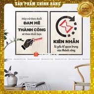 [laser Engraving] [COMBO 09] Set of 2 motivational wooden hanging paintings to help you succeed