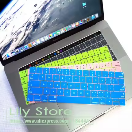 Silicone Keyboard Cover Keypad Skin For Macbook New Pro 13" A1706 15" A1707 With Touch Bar Release O