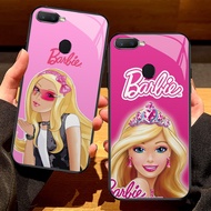 G-65 Barbie Girl HD Glass Casing for OPPO F9 Pro F5 A11K A3S F7 A5S A7 A12 A12E A12S Case