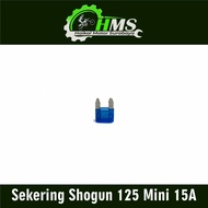 Sekering Shogun 125 Mini 15A (Warna Biru) - Fuse DX Micro Fuse Mikro Sekring Tusuk Tancap Kotak 15A