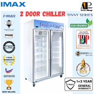 Imax 2 Door Display Chiller With NON-HEATER Glass | Meat, Fruit, Beverage, Vegetable, Flower (1+3 Year Warranty) 900L