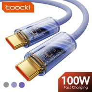 Toocki USB C to USB Type C Cable For Samsung Xiaomi Quick Charge 4.0 PD 60w/100W Fast Charging For 2