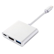 Mediatech 3 in 1 Type C Cable - Type C to USB 3.0 + Type C Adapter - 649784 Type C Cable Fast Chargi