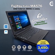 โน๊ตบุ๊ค FUJITSU Futro MA576 Celeron Gen6 /RAM 4-8GB /SSD 128GB /15.6"/WiFi /HDMI /Bluetooth /Webcam