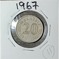 ( Syiling ) 20 Sen 1967 / Malaysia Parliament House
