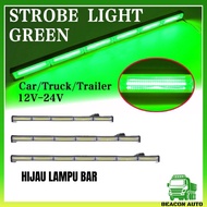 WESHOW Lampu Lori LED Kelip-Kelip Hijau Green Lampu Beacon Warning Light Led Light Bar Aksesori Lori