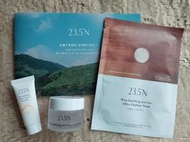 《省大大》 【23.5°N 北緯研製】米粹舒緩活酵凍膜(20ml)、米粹舒緩水感防曬乳(8ml)、米粹舒緩活酵羽透氧面膜