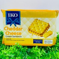 Malaysia Imported IKO Sandwich Biscuits Chocolate Hazelnut Sauce Lemon Cheese Flavor Sandwich Biscui
