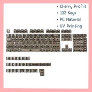 คีย์แคปใส ภาษาไทย Cherry Profile / OEM Profile Transparent Keycaps ไฟทะลุ