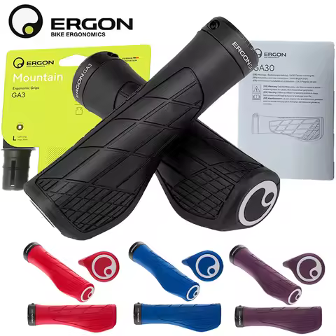 2025 Ergon GA3 Ergonomic All-Mountain Bike Grips Comfort & Wrist Support for MTB Non-Slip Mountain R