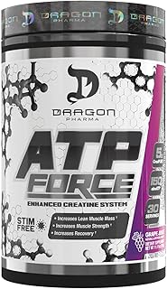 DRAGON PHARMA ATP Force Enhanced Creatine System, Stim-Free, Increase Lean Muscle Mass & Recovery, 5