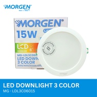 MORGEN LED DOWNLIGHT 15W 3 COLOR MG-LDL3C06015 6 INCH ROUND INBOW