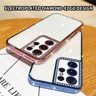 Samsung s21 ultra SM-G998U SM-G998U1 SM-G998B SM-G998B/DS S21ULTRA Electroplated transparent soft sh