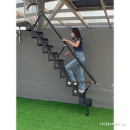 Loft Retractable Back Wall Thickened Folding Stair Retractable Ladder Household Outdoor Outdoor Fold