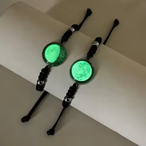 Luminous Space Couple Bracelet 2 Stylish Hand-Woven Bracelets