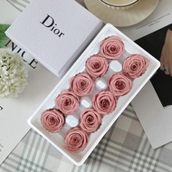 10 Pcs B Grade 3-4Cm Preserved Flowers Immortal Roses Wedding Party MotherS Day Gift Diy Immortal Fl