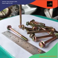 RATU FLANGE BOLT M6X65 / HAT BOLT M6