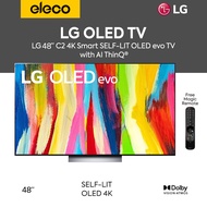 LG 48″ 4K Smart SELF-LIT OLED evo TV OLED48C2 | AI ThinQ C2 Series