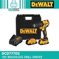 DEWALT DCD777D2 18V BRUSHLESS COMPART DRILL DRIVER (DCD777)(DCD777D2)