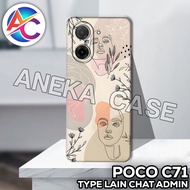 AC67/Case poco C71/ Motif PASTLE/softcase poco C71/casing poco C71/silicone poco C71