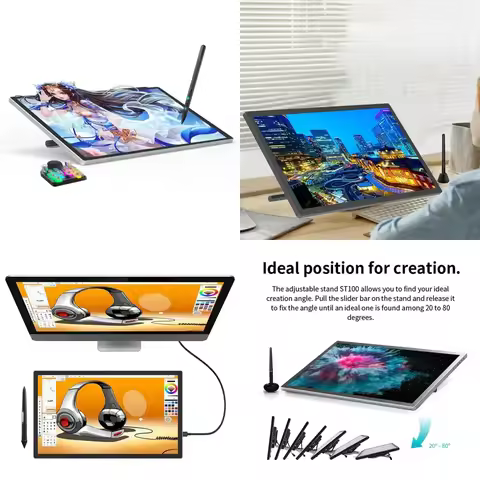 Touch Screen Pen Graphic Tablets Design Drawing 21.5Inch Graphic Tablet Drawing Pad With Digital Pen