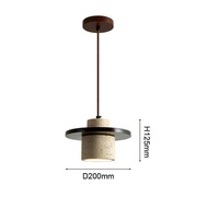 Japanese Wabi Sabi Pendent Lamp Creative Natural Travertine Stone Chandelier Lamp For Dining Room Ki