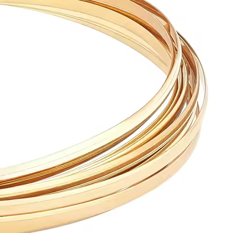 6 Gauge 16 Feet Half Round Brass Wire 4mm Wide Brass Copper Wire Jewelry Beading Wire Gold Jewelry W
