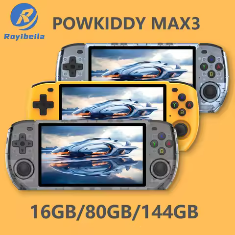 RGB10 Max3 Retro Pocket Handheld Game Console 5 INCH 1280*720 HD IPS Screen Support Multiple Open So