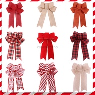 6 Pack Large Christmas Bows, Xmas Gift Decorations Christmas Tree Decor Christmas Wreath Bows for Gift Wraping Package Holiday Wedding New Year Decoration or DIY Crafts, 24*19cm