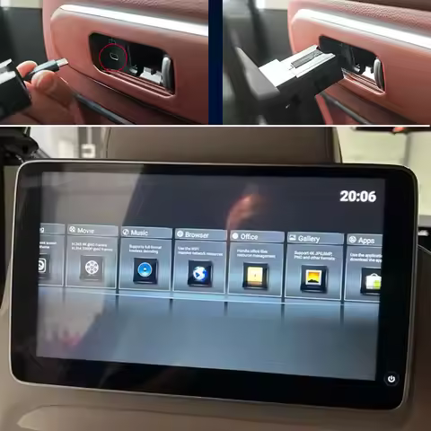 Seat TV Screen For BMW X5 G05 X6 G06 X7 G07 i5 M60 i7 M70 XM 50e Plug & Play WiFi Android Bluetooth 