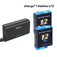 Puantes 2000mAh AHDBT-901 3-Slot Charger + แบตเตอรี่ type-c Fast Charger สําหรับ GoPro Hero 9 10 11 