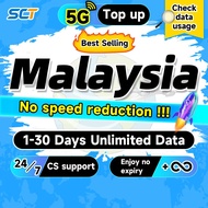 Wefly Malaysia Top up 1-30 days Daily 500MB-3GB 5G/4G Unlimited Data Malaysia eSIM Card Maxis
