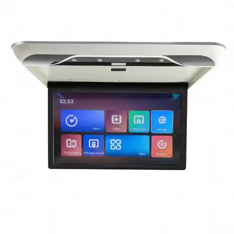 JM 19 Inch 4K Multimedia Video Player Car Monitor Android 1080P Ceiling TV Roof Mount Display Suppor