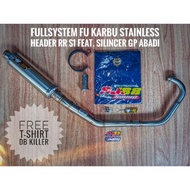 [terlaris] Knalpot Fullsystem Sj88 Satria Fu Karbu Rr S1 Stainless (b