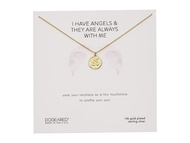 Dogeared Women's I Have Angels & They Are Always with Me Mini Angel Necklace