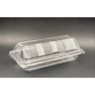 OPS-153 - BENXON Plastic Tray with Lock [ 100pcs± ] Bakery Disposable Clear Food Box -Sausage  - OPS