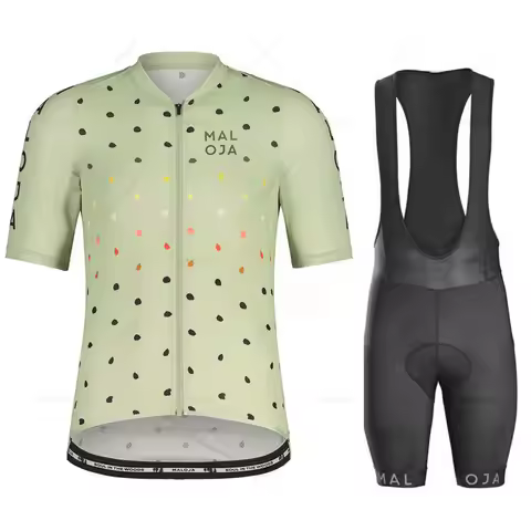 Maloja-Cycling Jersey Set, Short Sleeve, Breathable, MTB Bike, Cycling Clothing, Maillot, Ropa Cicli