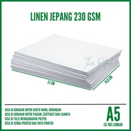 A5 Linen Paper contains 100 sheets / A5 Linen Cardboard Paper